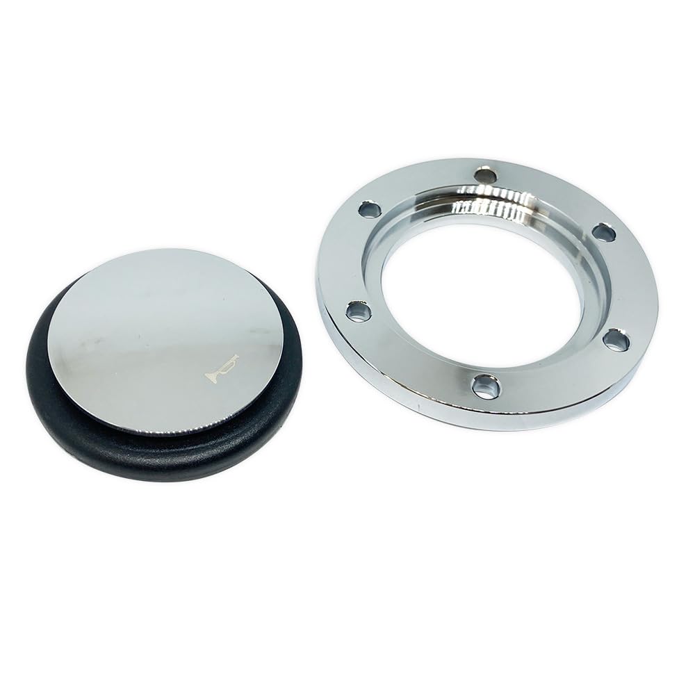 Amazon | 汎用 6穴 モモ用 ビレット アルミポリッシュ＆メッキ ホーン