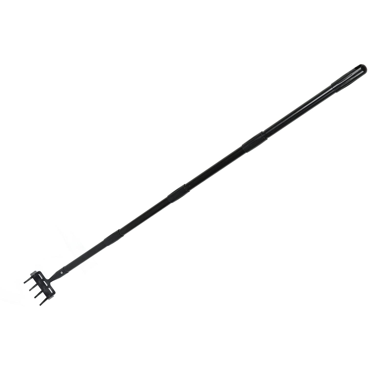 Verstellbarer Unkrautstriegel, Gartenhandstriegel aus Edelstahl mit ergonomischem Griff, robuster Kultivatorstriegel zum Lockern des Bodens und zum Jäten in Gemüse- und (4 Abschnitte)