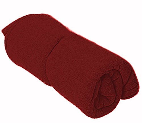 Stansport Fleece Sleeping Bag - Red (510-60), 75” X 32” #TOP1