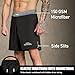 Elite Sports Men's New Item Black Jack Series Fight Shorts, Grey, Medium