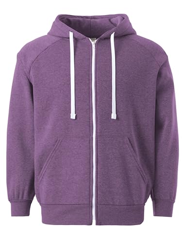 M MA CROIX Mens Premium Heavyweight Zip Up Hoodie Jacket Ultimate Comfort Fleece Outerwear XS-5XL