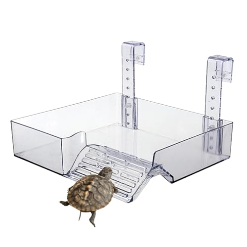 Schildkröten Plattform Acryl 22 5 X 21 X 13 5 cm Schwimmende Sonnenrampe Turtle Basking Plattform Reptilienversteck Aquarium Wasserschildkröten Sonnenbad Zubehör Für Reptilien Und Amphibien