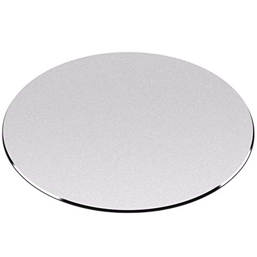 Tapis de souris rond gris en alliage aluminium pour jeux et pc