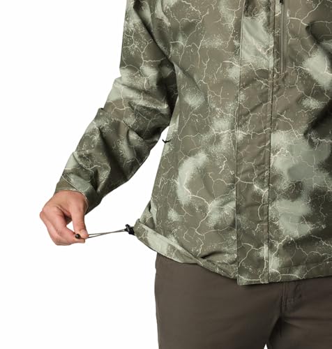 Image of Columbia Men Omni-Tech Hikebound II Printed Hiking and Trekking Waterproof Rain Jacket