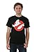 Ghostbusters Tshirt Ghost Buster Logo Mens Tee Black Gb013ms (X-Large)