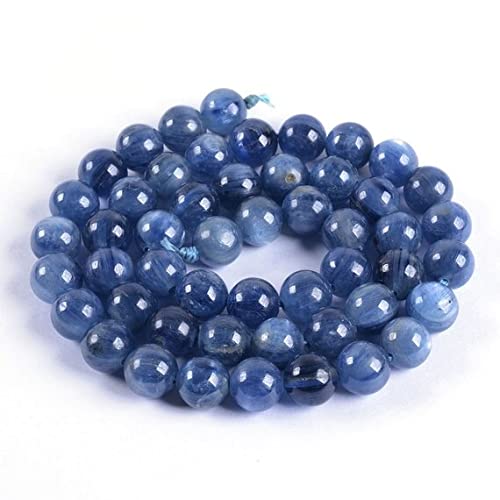 Perles en cyanite naturelle A 8mm pour création de bijoux raffinés