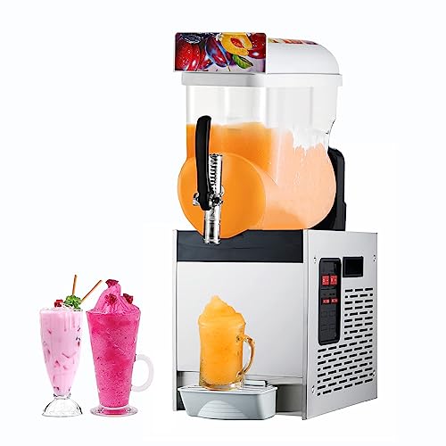 IUokLU Máquina Comercial para Hacer granizados de Hielo 15 l trituradora de Hielo portátil y máquina para raspar Hielo para hoteles Bares y cafeterías Color,Plata