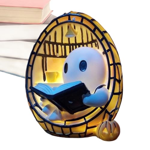 Lampe de lecture fantôme LED multicolore pour table de chevet et bureau