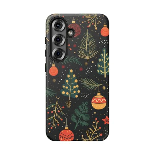 Coque Samsung S25 Noël branches de pin pour sublimer vos photos au pied du sapin