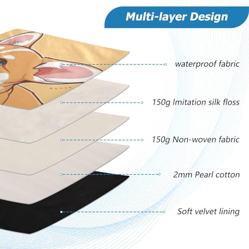 Funda para portátil de 13-14 pulgadas impermeable con dibujo de cachorro corgi miniatura 4