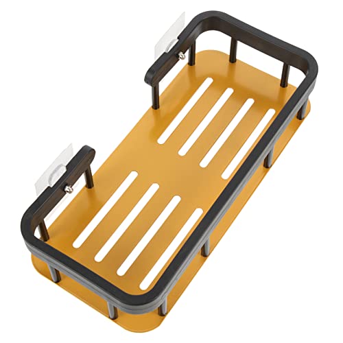 HOLIDYOYO Estante Sin Perforaciones Organizador De Baño Organizador De Almacenamiento Organizador De Ducha Organizador De Baño Estante De Ducha Reutilizable Para Encimera Cesta De