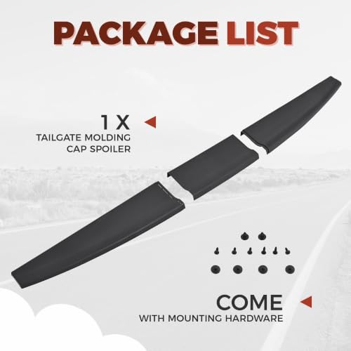 Image of ECOTRIC Tailgate Molding Cap Spoiler Compatible with 2009-2019 Dodge Ram