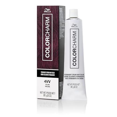 Image of COLORCHARM Permanent Cream Hair Dye | Auburn, Red Violet Hair Colors | Burgundy, Copper, Cherry Cola Shades | 100% Gray Coverage | Vegan, Free of Phthalates & Parabens | 2 oz.