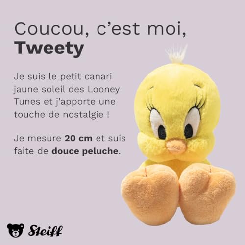 Peluche Titi Steiff 024184 doudou d'exception jaune de 20 cm - 2