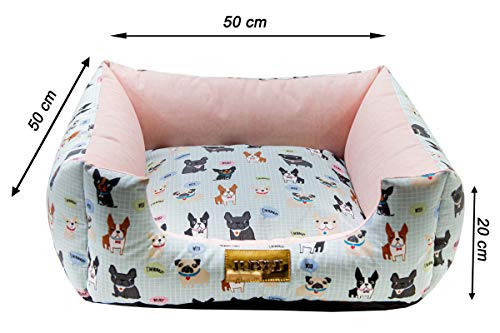 Cama Impermeável Para Cachorro Luppet Pequeno porte até 5kg Rosa Cachorro M