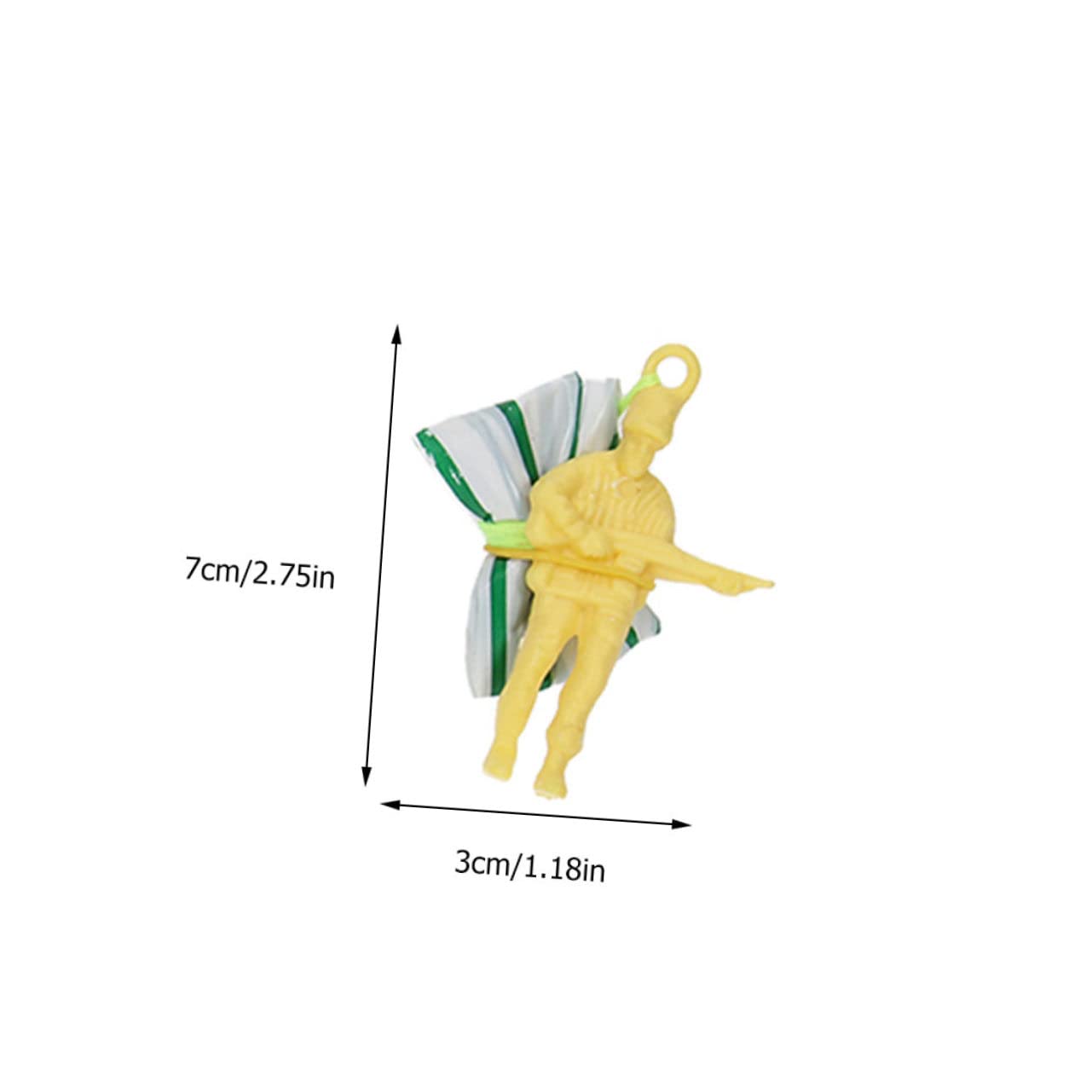 IMIKEYA Realistic Soldier Parachute Toys for Boys and Girls Outdoor Plaything Parachute Toys