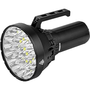 IMALENT MS32 Linternas LED Alta Potencia 200.000 Lúmenes, Potente Linternas 32 CREE XHP70.2 HI LED, Type-C Recargable, Tactica Policial Camping Linterna, con 8 Modes IP56