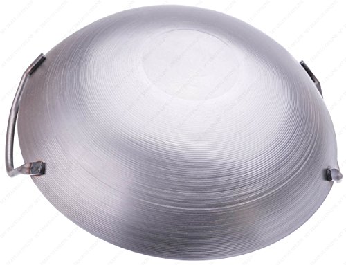 Wok redondo de acero al carbono 12 pulgadas con asas miniatura 2