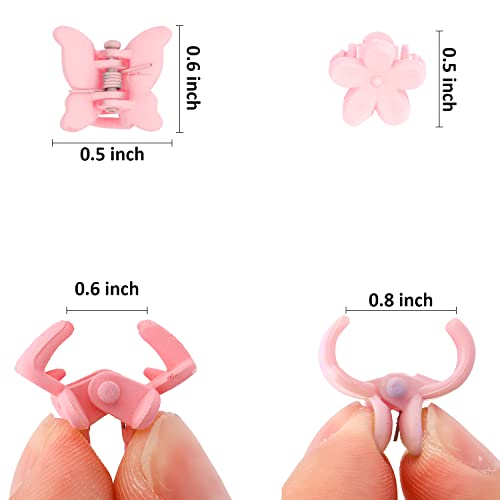 Supoo 80 Pcs Butterfly Hair Clips Flower Hair Clip Mini Hair Clips Butterfly Clips For Hair Tiny Claw Clips Colorful Hair Clips For Girls Baby Hair Clips Toddler Claw Clips 90S Hair Accessories #TOP4