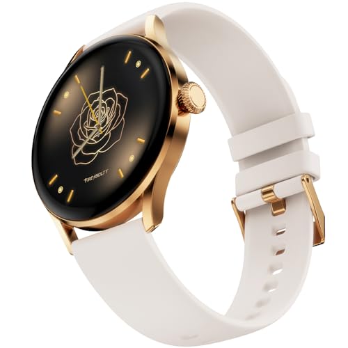 Fire-Boltt Glitz Women Smart Watch with 1.19” AMOLED Display, Bluetooth Calling, Rotating Crown, Always On Display, 1000 Nits Brightness, IP68 Waterproof Pearl White Fire-Boltt Glitz Women Smart Watch with 1.19” AMOLED Display, Bluetooth Calling, Rotating Crown, Always On Display, 1000 Nits Brightness, IP68 Waterproof Pearl White