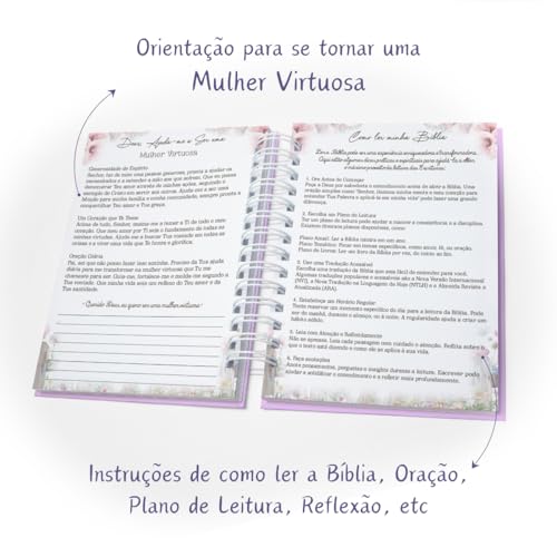 Caderno Diário Devocional Evangélico - Capa Dura Premium