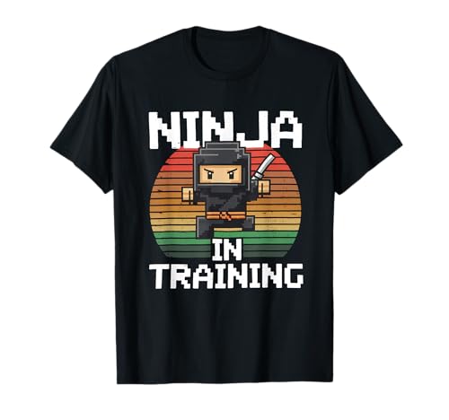 Ninja in Training Costume Party Warrior Boys Girls Kids T-Shirt