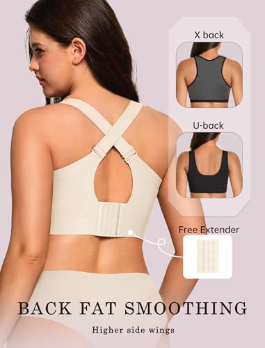 Image of OEAK Womens Wireless Jelly Bras Plus Size Support Push Up Comfortable Bra | no underwire,full coverage,for large breast,minimizer bra,seamless,tshirt bras,everyday bra