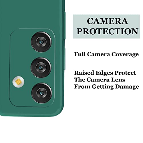 Image of A rtistque Liquid TPU Silicone Matte Shockproof Flexible with Camera Protection Soft Back Cover Case for Samsung Galaxy F13 / Samsung Galaxy M13 4G - Green