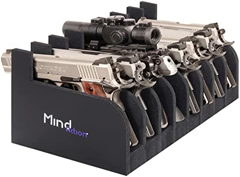 MIND&ACTION Foam Pistol Rack for Gun Safe, Gun Cabinet Accessorie...