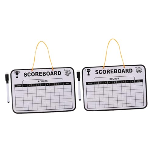 Set 2 Pzas Tablero Marcador Golf Doble Cara Portátil miniatura 1