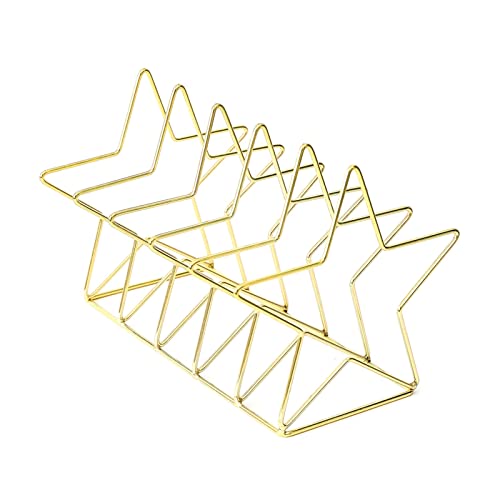 Scaffale in metallo – Moderno supporto da scrivania per ufficio, fermalibri portatile e portadocumenti da scrivania, elegante forniture per ufficio per una gestione efficiente dello spazio di lavoro