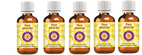 Huile de Amla Pure contre la casse des cheveux fins lot de 5 bouteilles de 100ml Deve Herbes