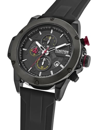 Image of Kenneth Cole Reaction Chronograph Black Dial Watch for Men - KRWGO0071101