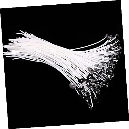 100 mechas de algodón natural para velas 15 cm miniatura 3