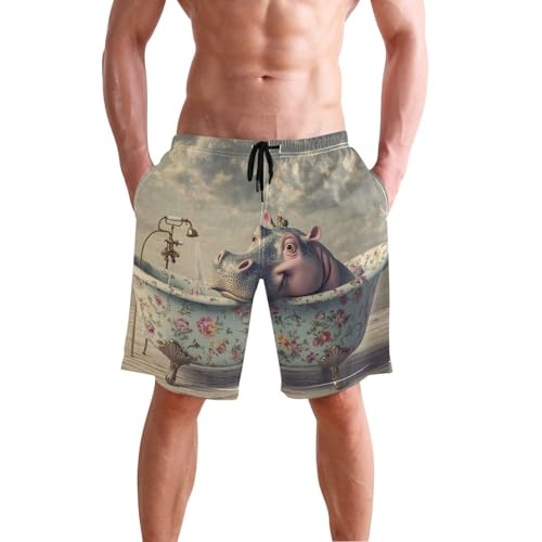 Short de bain homme compression Hippo anti-frottement double couche