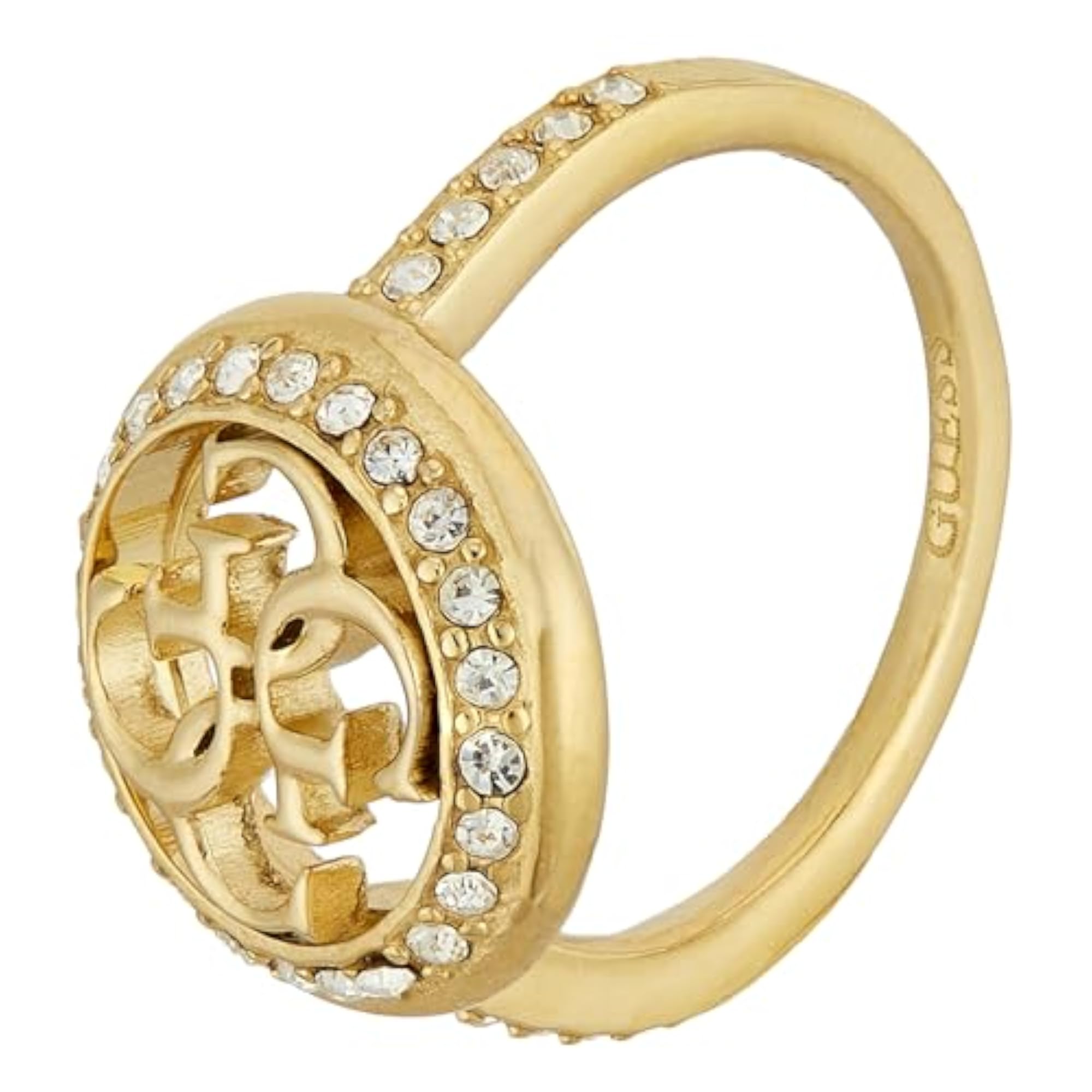 Women's Gold-Plated Stainless Steel Stackable Ring, Hypoallergenic