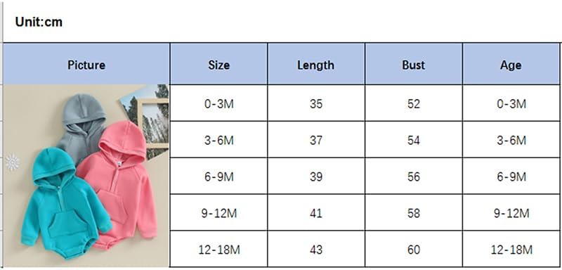Miniatura 7 de Mameluco con capucha para bebé niño y niña, color liso, manga larga, ropa de otoño e invierno