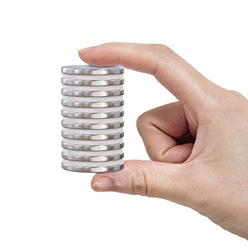 10Pc Super Strong Neodymium Magnet 1.26" X 1/8" Ndfeb Discs W/ Red Dot To Indicate North Pole, The World's Strongest & Most Powerful Rare Earth Magnets By Applied Magnets #TOP4