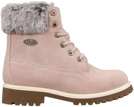 Lugz Women's Convoy Faux Fur Classic 6-inch Chukka Boot, Soft Pink/Bone/Gum, 6 M US | Image 2