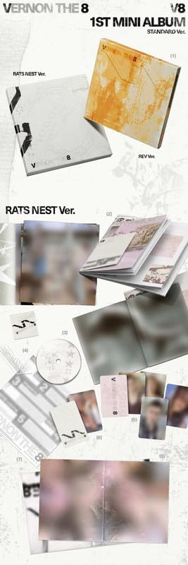 V8 (SEVENTEEN) V8 Album [RATS NEST ver.]+Pre Order Benefits+BolsVos Exclusive Idol-Inspired Digital Merches