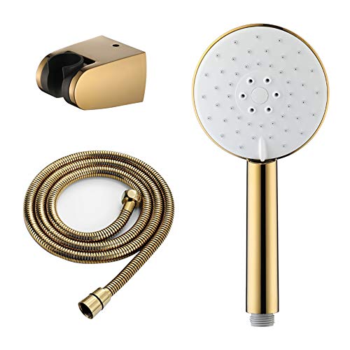 Set de ducha de mano con manguera y soporte miniatura 7