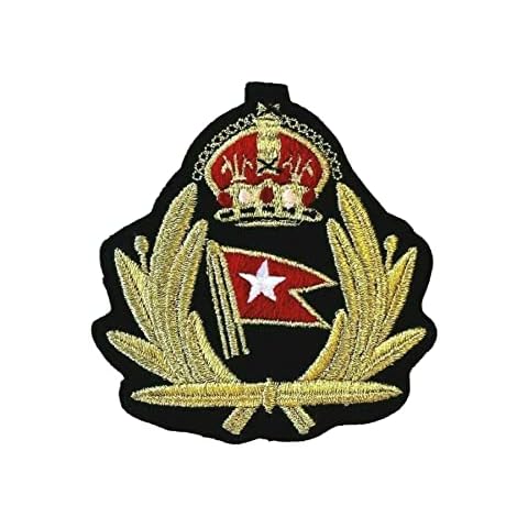 RMS Titanic Patch White Star Line Officer Cap Badge Embroidered Applique Costume Cover