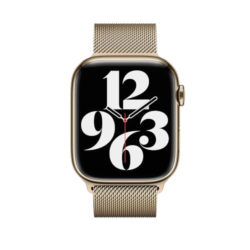 Image of Apple Watch Band - Milanese Loop (45mm) - Gold - Regular