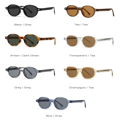 Lunettes de soleil ovales rétro petite taille pour protéger vos yeux avec style - 3