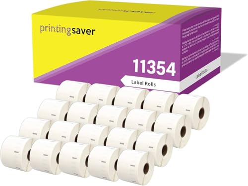 Finissez-en avec les bourrages d'imprimante : 20 rouleaux étiquettes 11354 pour Dymo