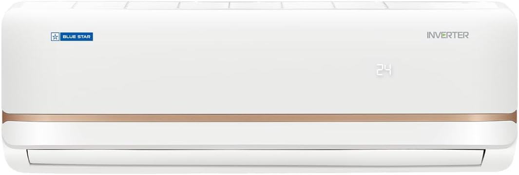 Blue Star 2 Ton 5 Star Turbocool Inverter Split AC (Copper, Convertible 5-in-1 Cooling, 2024 Model, Bluestar IC524TKUR,White)