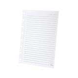 Ampad Wide-Ruled Refill Sheets for Ampad Versa Crossover Notebook, 5.5 x 8.5 Inch Size, White, 40 Sheets (25-621)