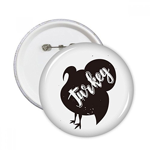 Pins animaux Turquie noir et blanc idée cadeau originale lot de 5 badges M