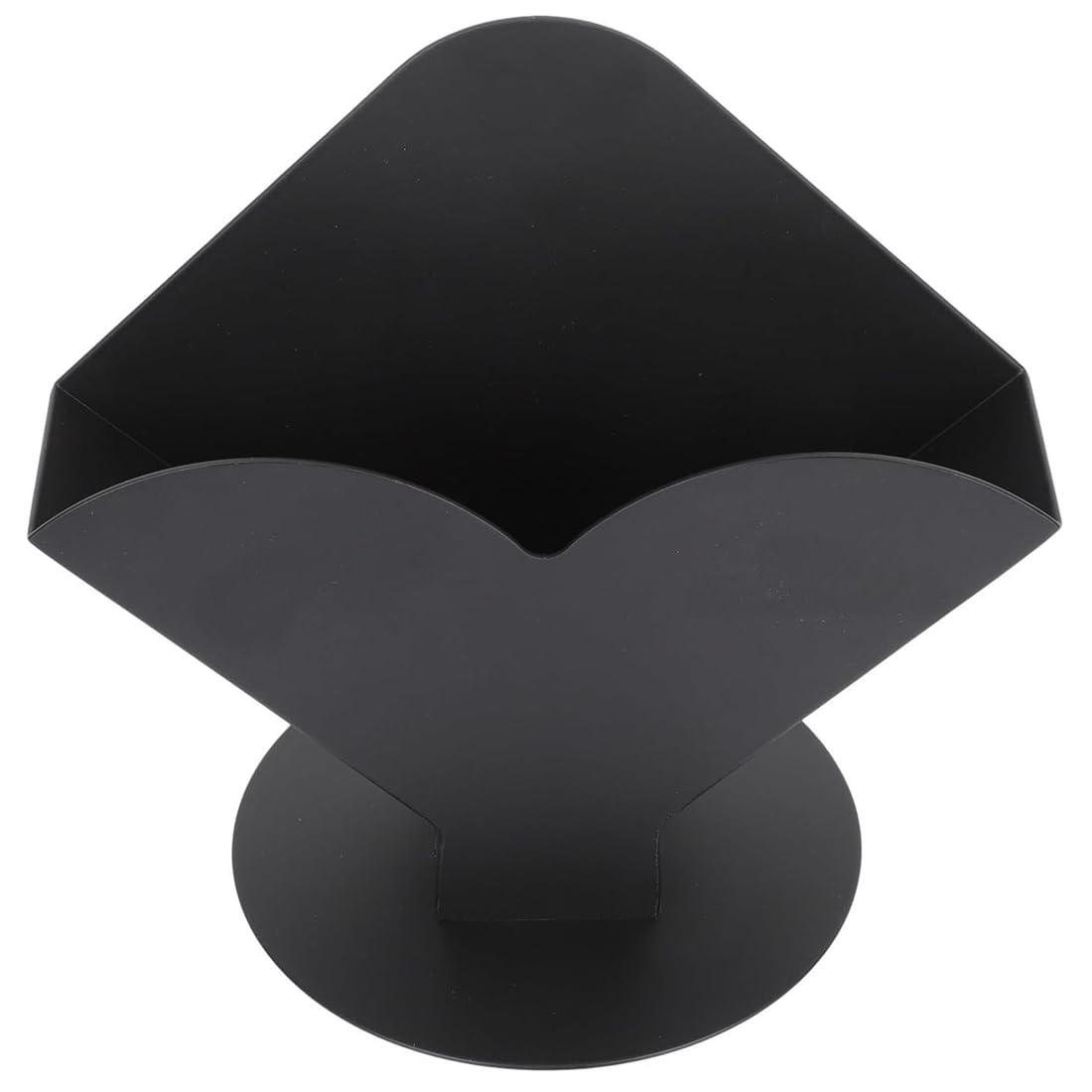 Hndhbfgrt Wear- Stainless Steel Black Matte Upright Napkin Holder Tissue Rack Household Table Organizer Napkin Dispenser