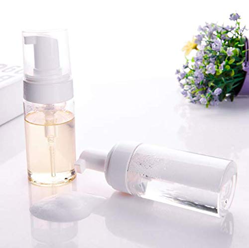 3 Stück 100 ml Leere transparente Kunststoff-Schaumstoff-Pump-Flasche, schäumender Seifenspender, nachfüllbar, Reise-Handseife, schäumend für Seife, Schaum, Handdesinfektionsmittel, Shampoo